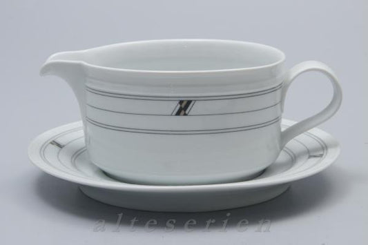 2-teilige Sauciere mit Teller