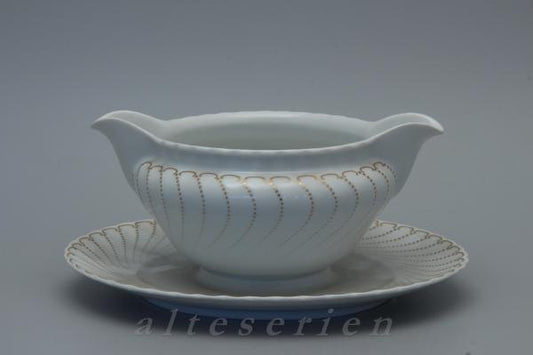 einteilige Sauciere mit Teller