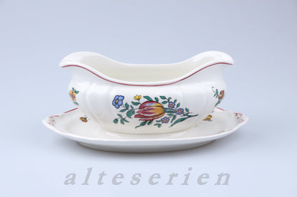 Sauciere mit Teller einteilig