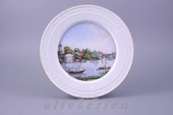 Wandteller Dorf Stralau von der Spreeseite