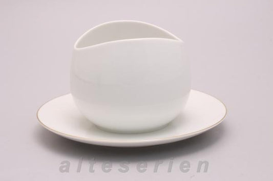 Sauciere mit Teller einteilig
