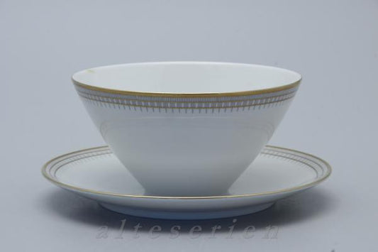 einteilige Sauciere mit Teller