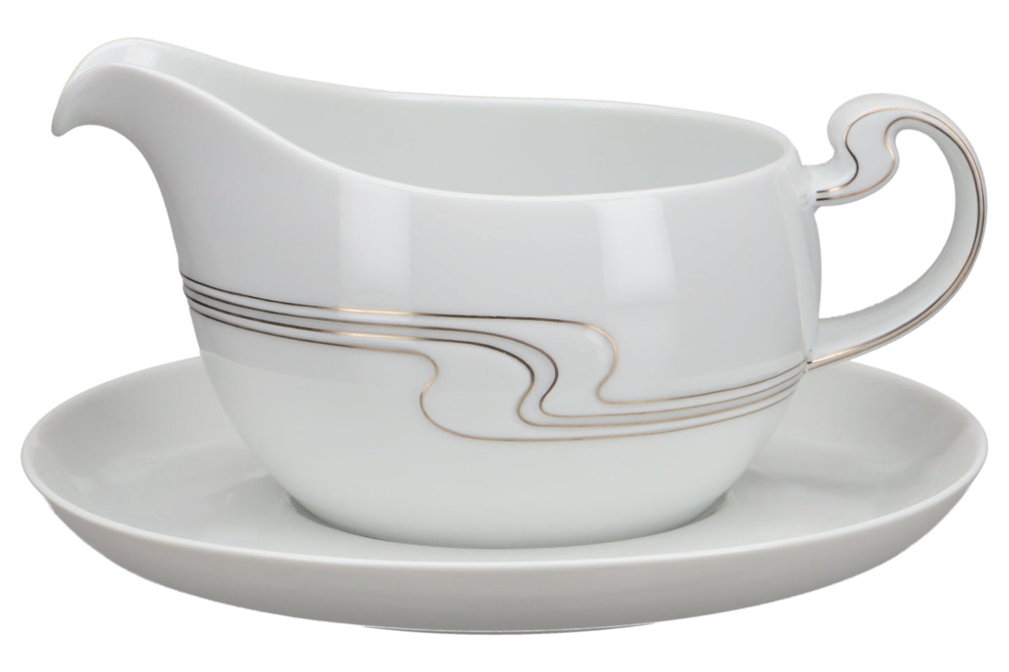 2-teilige Sauciere mit Teller