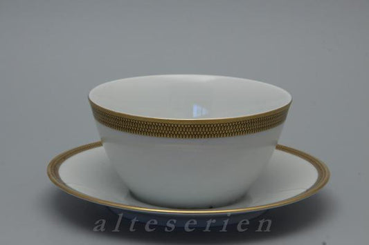 einteilige Sauciere mit Teller