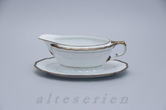 einteilige Sauciere mit Teller