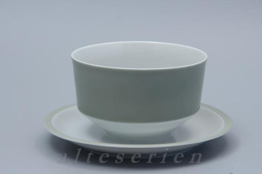 Sauciere mit Teller einteilig