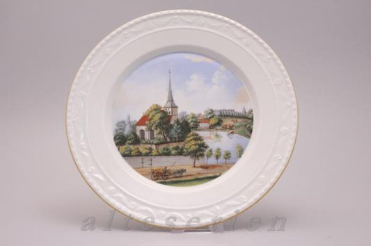 Wandteller Sammelteller D 26 cm Motiv Dorf Britz