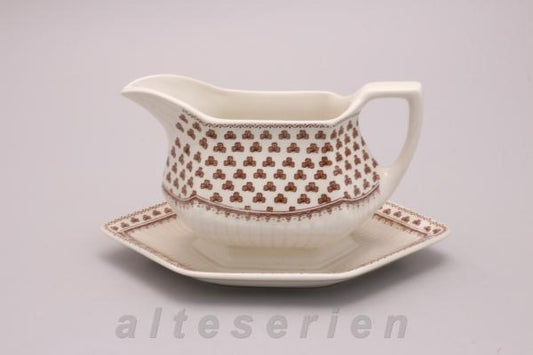 Sauciere mit Teller einteilig