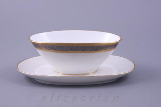 Sauciere mit Teller einteilig