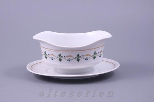 Sauciere mit Teller einteilig