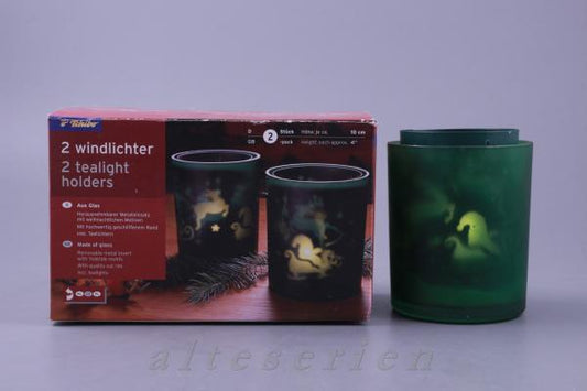 2x Windlichter