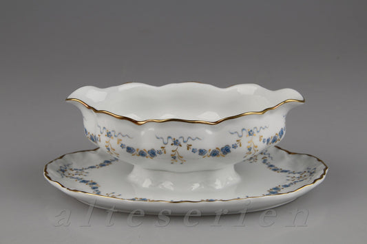 Sauciere mit Teller einteilig