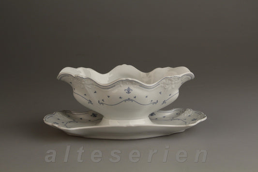 Sauciere mit Teller einteilig