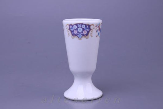 Becher auf Fuß blau