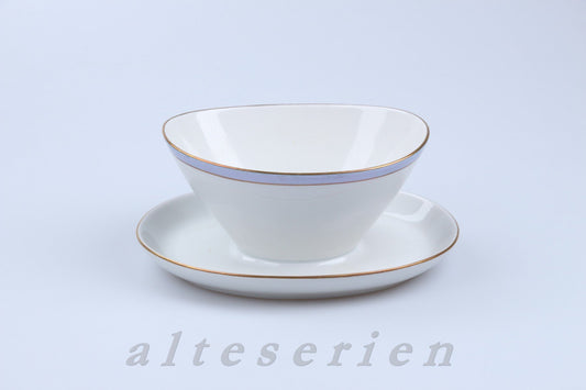 Sauciere mit Teller einteilig