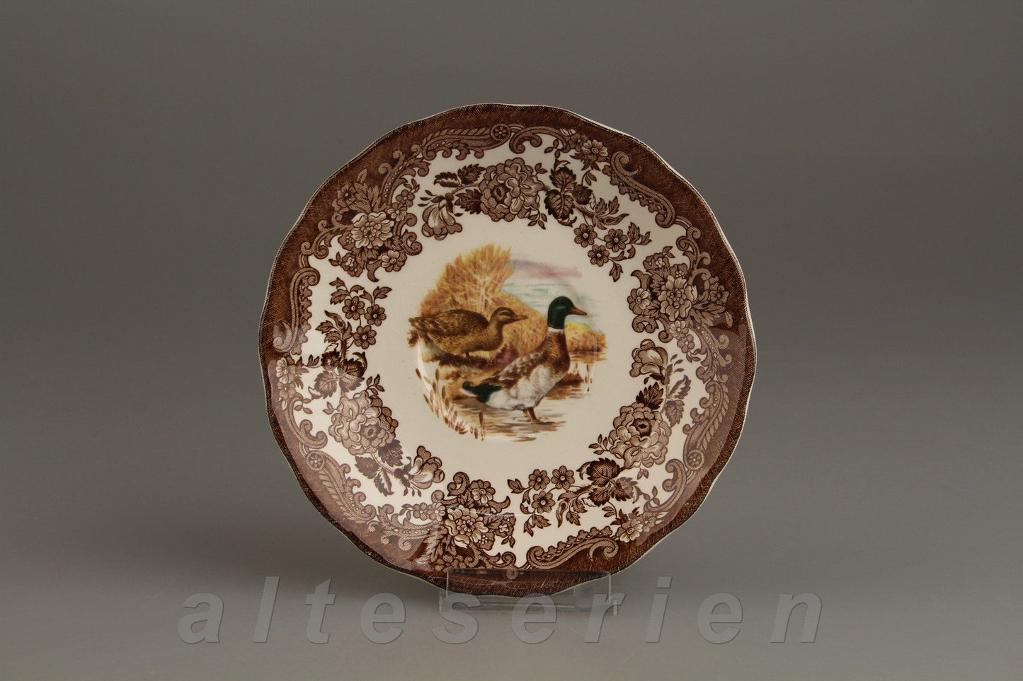 Untertasse für Suppe mit Spiegel Enten