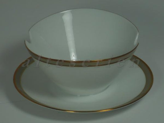 Sauciere mit Teller einteilig