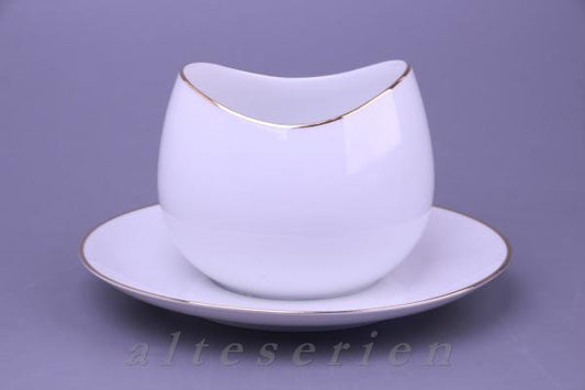 Sauciere mit Teller einteilig