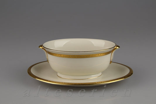 Sauciere mit Teller einteilig