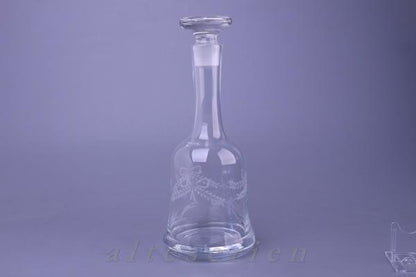Glasflasche flacher Deckel