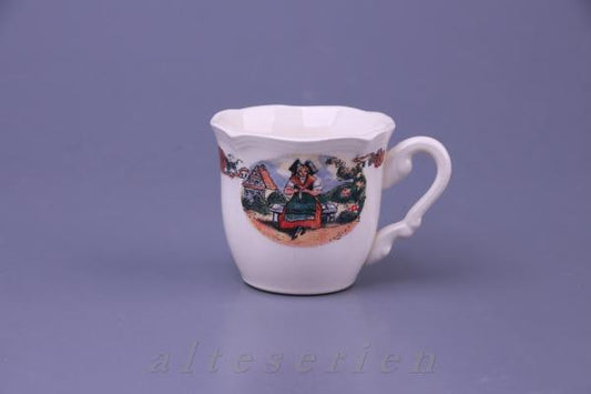 Mokkatasse auf der Bank