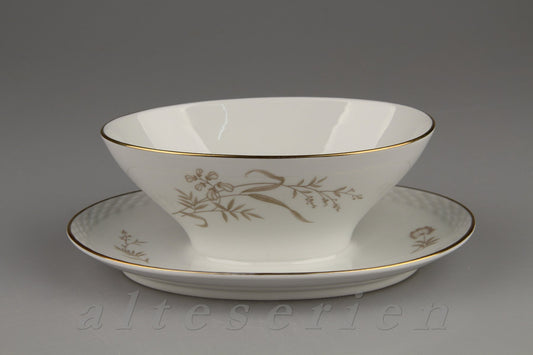 Sauciere mit Teller einteilig