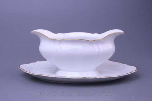 Sauciere mit Teller einteilig