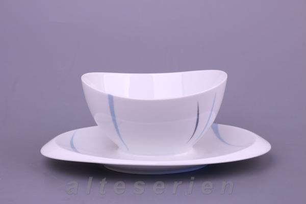 Sauciere mit Teller einteilig