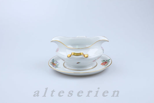 Sauciere mit Teller einteilig