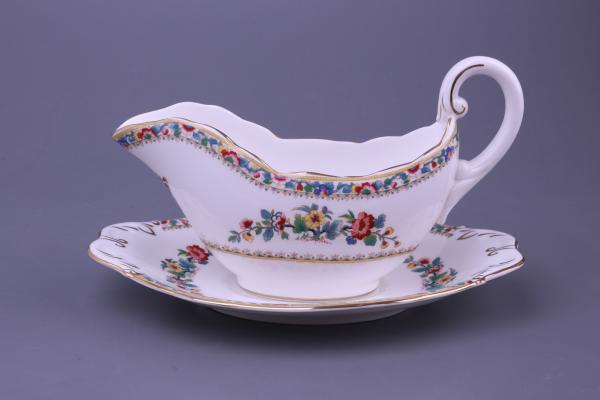 Sauciere mit Teller 2-tlg