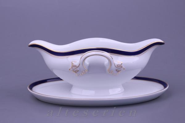 Sauciere mit Teller einteilig