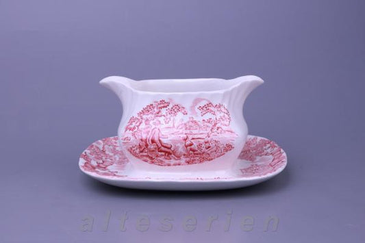 Sauciere mit Teller einteilig