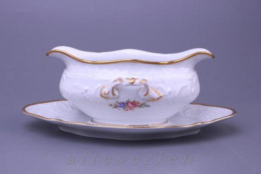 Sauciere mit Teller einteilig