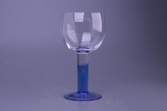 Rotweinglas blau groß