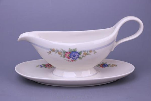 Sauciere mit Teller einteilig