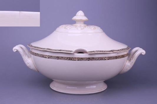 Suppenterrine mit kleinem Defekt