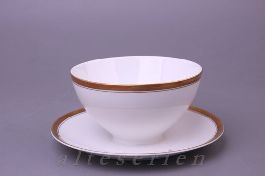 Sauciere mit Teller einteilig