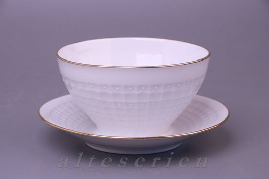 Sauciere mit Teller einteilig