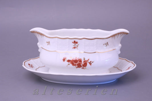 Sauciere mit Teller einteilig