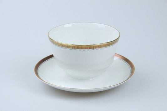 Sauciere mit Teller einteilig