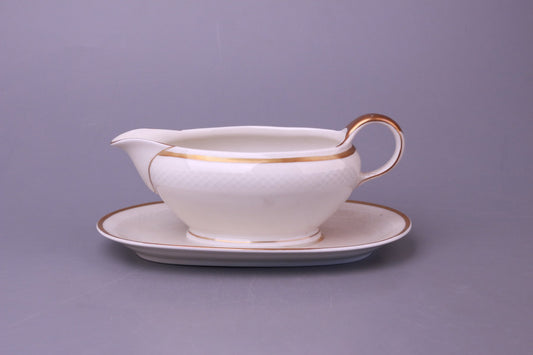 Sauciere mit Teller einteilig