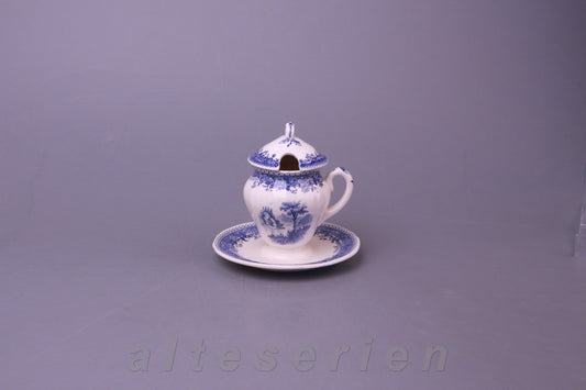 Senftopf mit Öffnung im Deckel