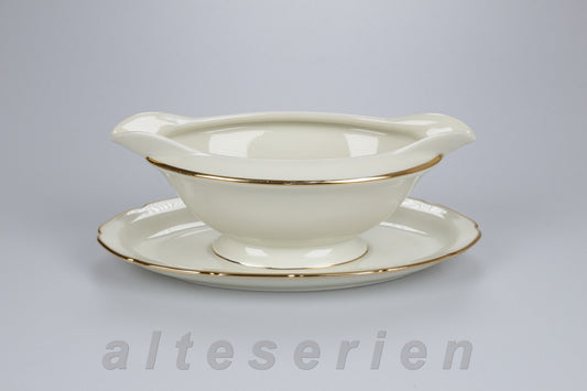 Sauciere mit Teller einteilig