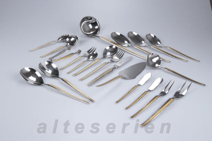 Menuebesteck für 6 P. und viel mehr im Holzkasten 51 tlg.