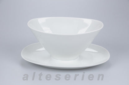 Sauciere mit Teller einteilig