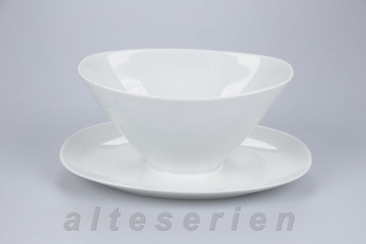 Sauciere mit Teller einteilig