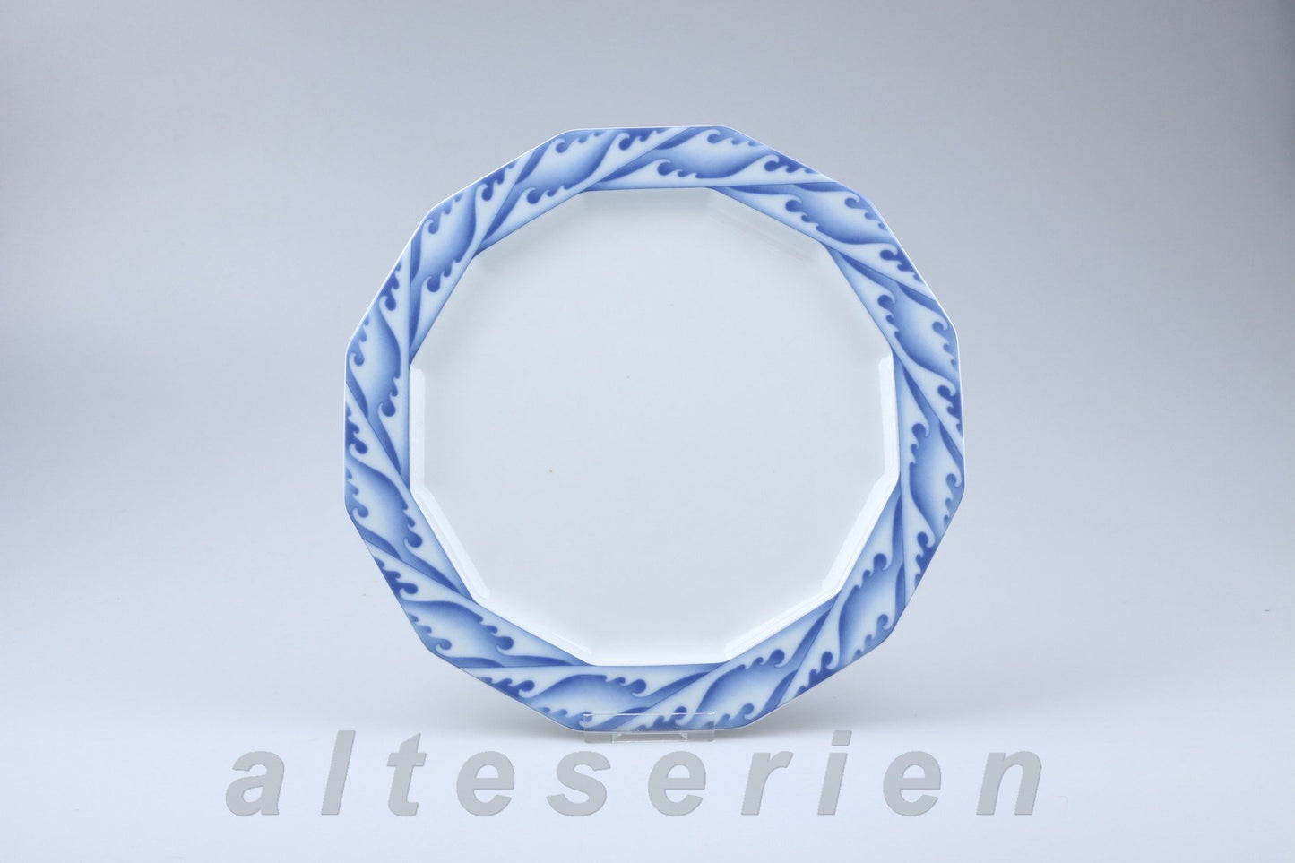 Speiseteller Welle blau