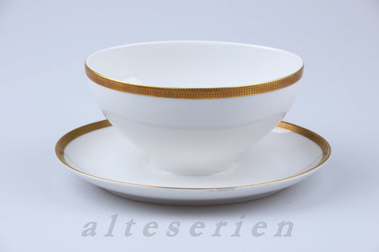 Sauciere mit Teller einteilig