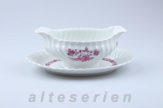 Sauciere mit Teller einteilig