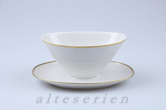 Sauciere mit Teller einteilig